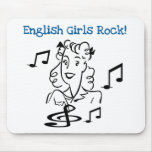 English Girls Rock mousepads
