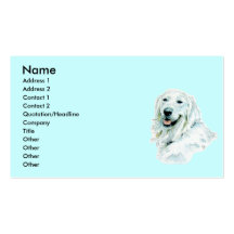 English Golden Retriever Business Cards