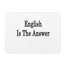 English Is The Answer Magnets