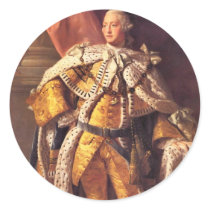 English King George III by Studio of Allan Ramsay Stickers