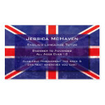 English Language Tutor Business Card