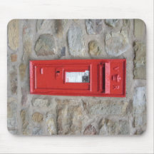 English mailbox mouse mat