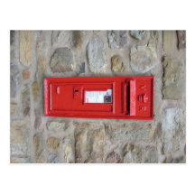 English mailbox postcard