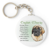 English Mastiff Art Gifts Keychains