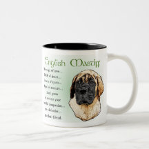 English Mastiff Art Gifts Mugs