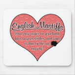 English Mastiff Paw Prints Dog Humour Mousemat