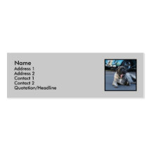 English Mastiff Skinny business cards