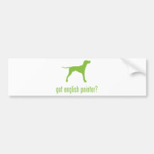 English Pointer Bumper Sticker