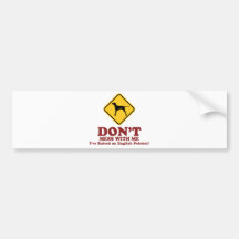 English Pointer Bumper Stickers