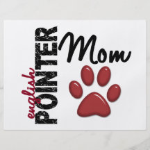 English Pointer Mum 2 Flyer Design