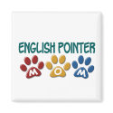 ENGLISH POINTER Mum Paw Print 1 magnets