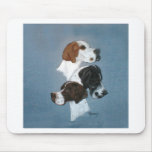 English Pointer Trio Head Study mousepads
