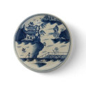 English Porcelain Caughley 'Wier' pattern 1770 buttons