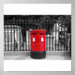 English postbox posters