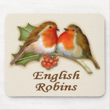 English Robins Mouse Pads