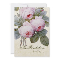 English Rose Retirement Party Personalized Announcement