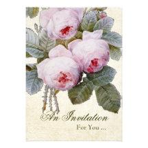 English Rose Retirement Party Personalized Announcement