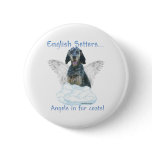 English Setter Angel - Button