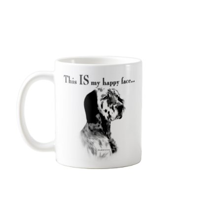 English Setter Happy Face Mugs