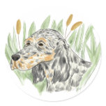English Setter in Leaves stickers