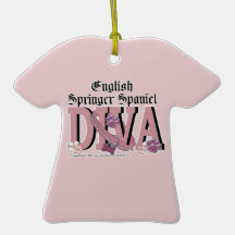 English Springer Spaniel DIVA Christmas Tree Ornament