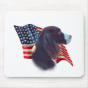 English Springer Spaniel Flag mousepads