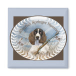 English Springer Spaniel Hunts Magnet