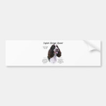 English Springer Spaniel (liver) History Design Bumper Stickers
