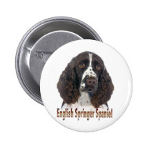 English Springer Spaniel portrait Buttons