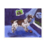 English Springer Spaniel senses smiling moon Postcard