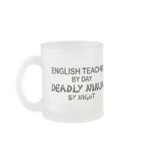 English Teacher Deadly Ninja Coffee Mugs