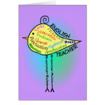 English Teacher "Grammar Bird" Gifts Cards