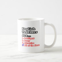 English Teacher Quiz...Joke Mug