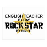 English Teacher Rock Star Post Card