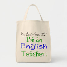 English Teacher Tote Canvas Bag