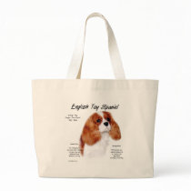 English Toy Spaniel (blenheim) History Design Canvas Bags