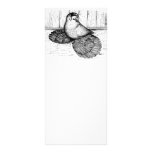 English Trumpeter Line Drawing rack cards