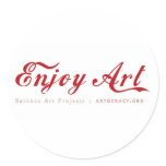 Enjoy Art - Round Sticker