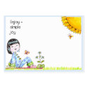 Enjoy Simple Joy Lunch Box Love Note cards business cards