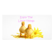 Enjoy The Little Things, Ducklings Photo Cards