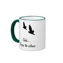 Enjoy the Silence Birds Design Coffee Mug
