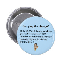 Enjoying the change? pinback button