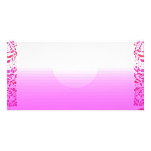 Enlightening pink texture personalized photo card