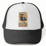 "Enlist" Old U.S. Military Poster circa 1917 Trucker Hats