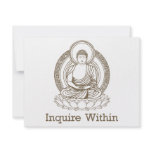 Enquire Within Buddha invitations