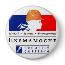 Ensmamoche Badge Avec Agrafe