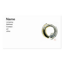 Enso with Pax, Kanji for peace Business Card Template