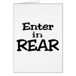 Enter In Rear Greeting Cards