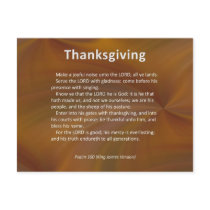 Enter With Thanksgiving & Blessing Psalm 100 Postcards