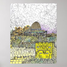 Entering Jerusalem Through Golden Gate Poster
